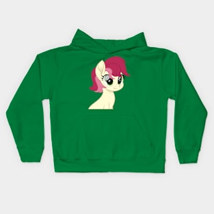 Rose portrait short mane Kids Hoodie